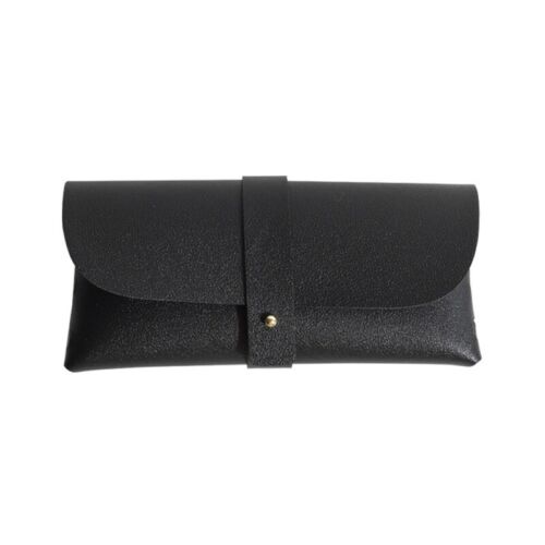 Black Faux Leather Glasses Pouch