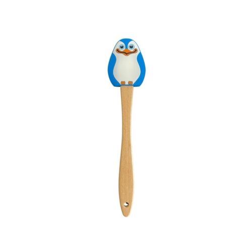 Blue Penguin Wooden Handle Silicone Scrapper/Baking Tools  Stirring Spatula