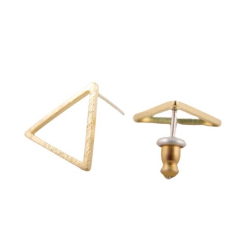 Triangle Gold Stud Earring