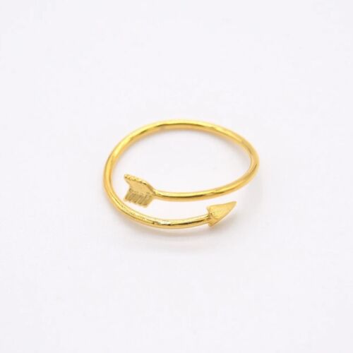 Gold Arrow Adjustable Ring