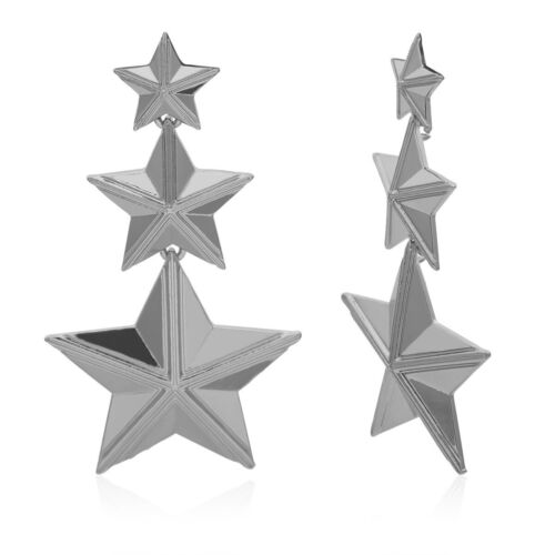 Silver Stars/star Drop/Dangle Earring/Ear