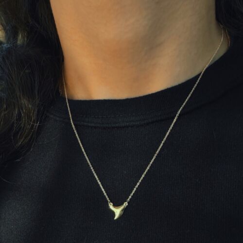 Ocean Rebel Designer 14k Gold Necklace Shark Tooth