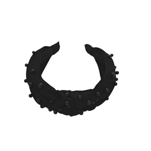 Black pearls knot headband/Hairband