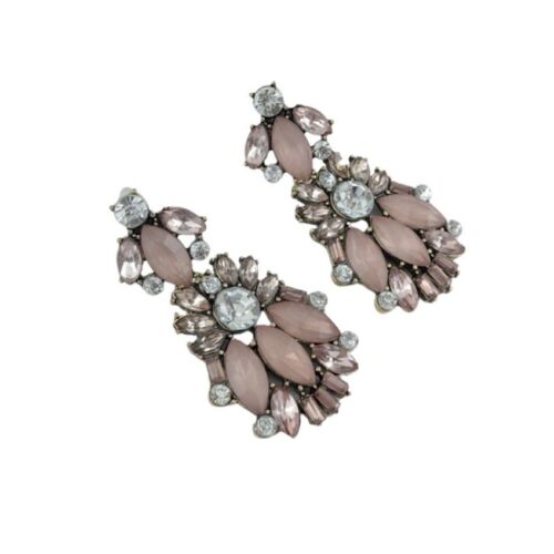 Light Pink Cubic Zirconia Drop Earrings