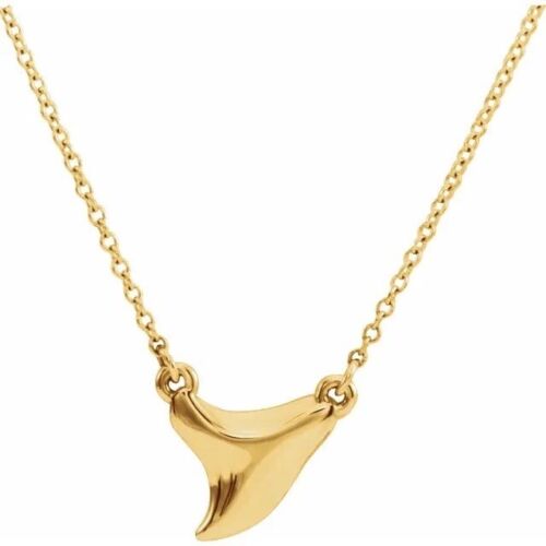 Ocean Rebel Designer 14k Gold Necklace Shark Tooth