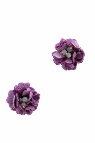 Lavender Statement Flower/Floral Stud Earring