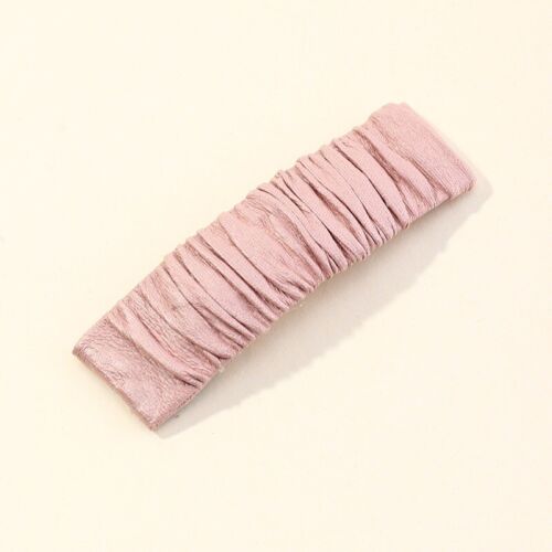 Pink Faux Leather Hair Clip