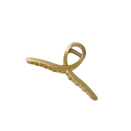 Knot Style Matte Solid Gold Hair Claw