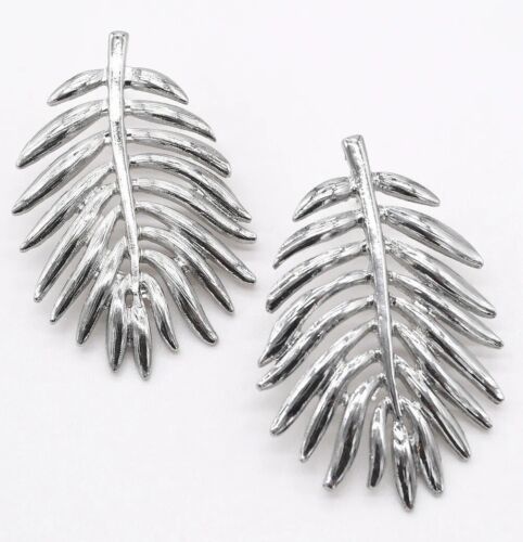 Silver Leaf Drop Earring