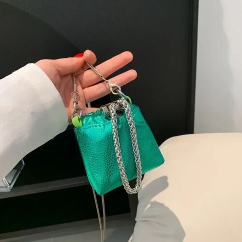 Metallic Green Mini Crossbody Elegant Clutch/Purse/Bag