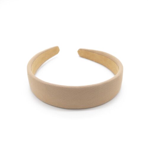 Beige Solid Lightly Textured Hairband / Headband