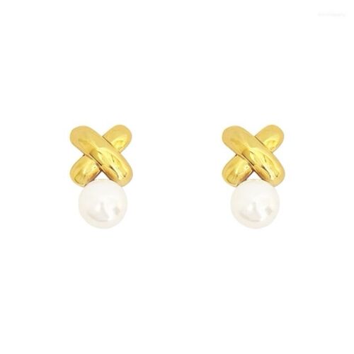 18k Gold Plated Pearl Drop Earrings