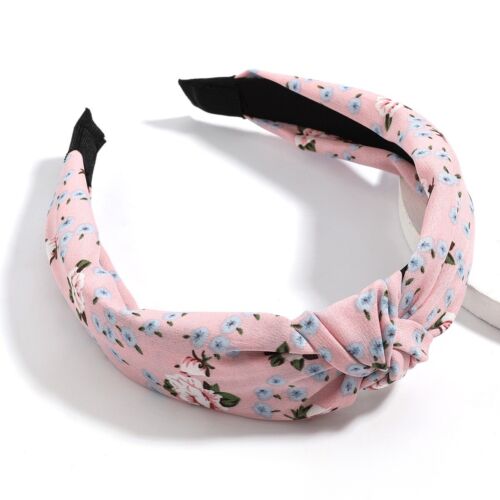 Pink Floral Chiffon Vintage Style Headband