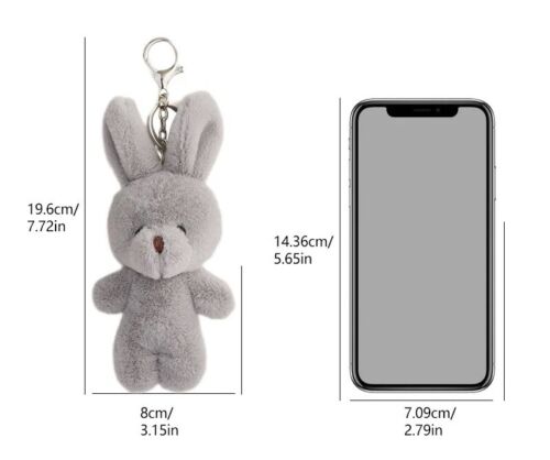 Lavender/Purple Bunny Plush Keychain