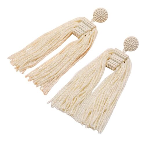 Off White Statement Long Tassel Drop Earring