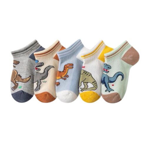 Boy’s Toddler Comfortable And Soft Dinosaurs Breathable Ankle Socks