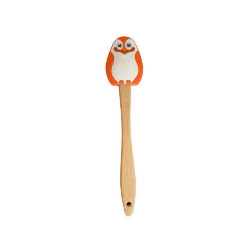 Orange Penguin Wooden Handle Silicone Scrapper/Baking Tools Stirring Spatula