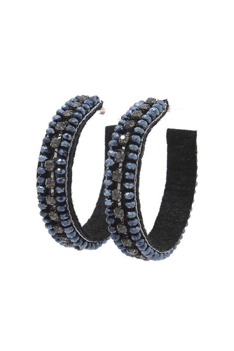 Fashion Rhinestone Hoop earring