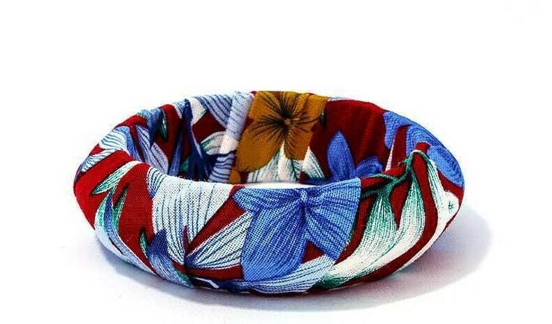 Fashion Floral/flower fabric bangle/bracelet