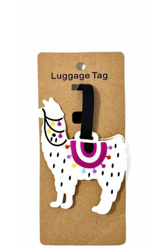 White Llama travel/bag/luggage Tag/accessories